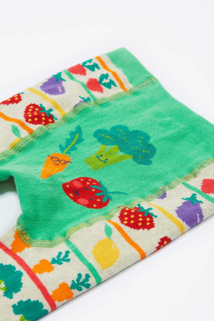 Frugi Little Veg Fair Isle Knitted Boy-Girls Leggings Frugi Socks