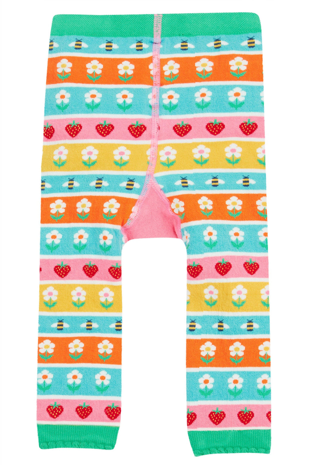 Frugi Little Daisy Lady Bird Knitted Girls Leggings Frugi Socks