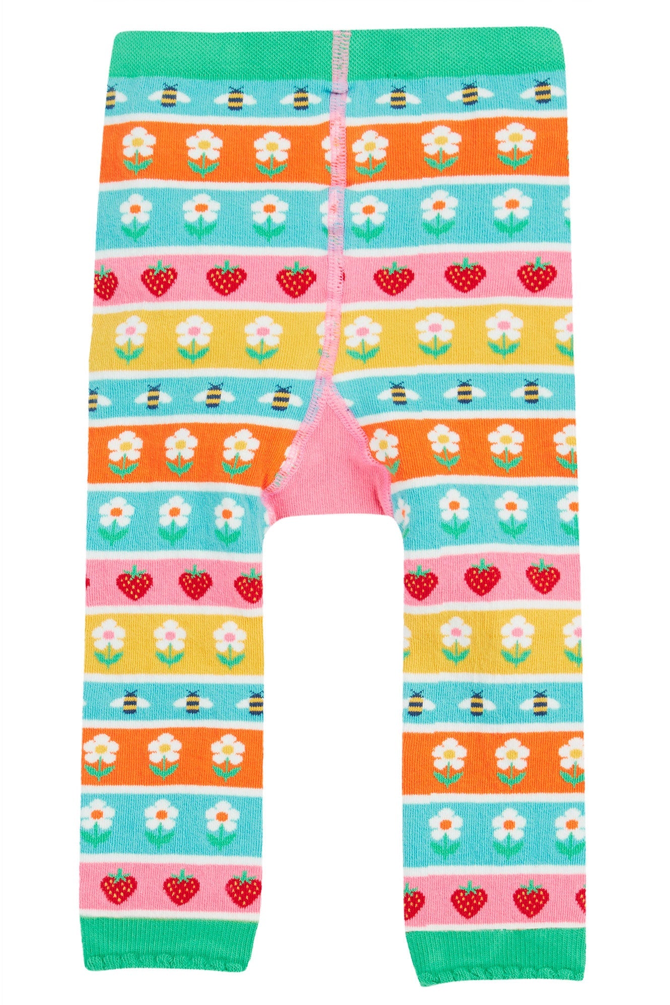 Frugi Little Daisy Lady Bird Knitted Girls Leggings Frugi Socks