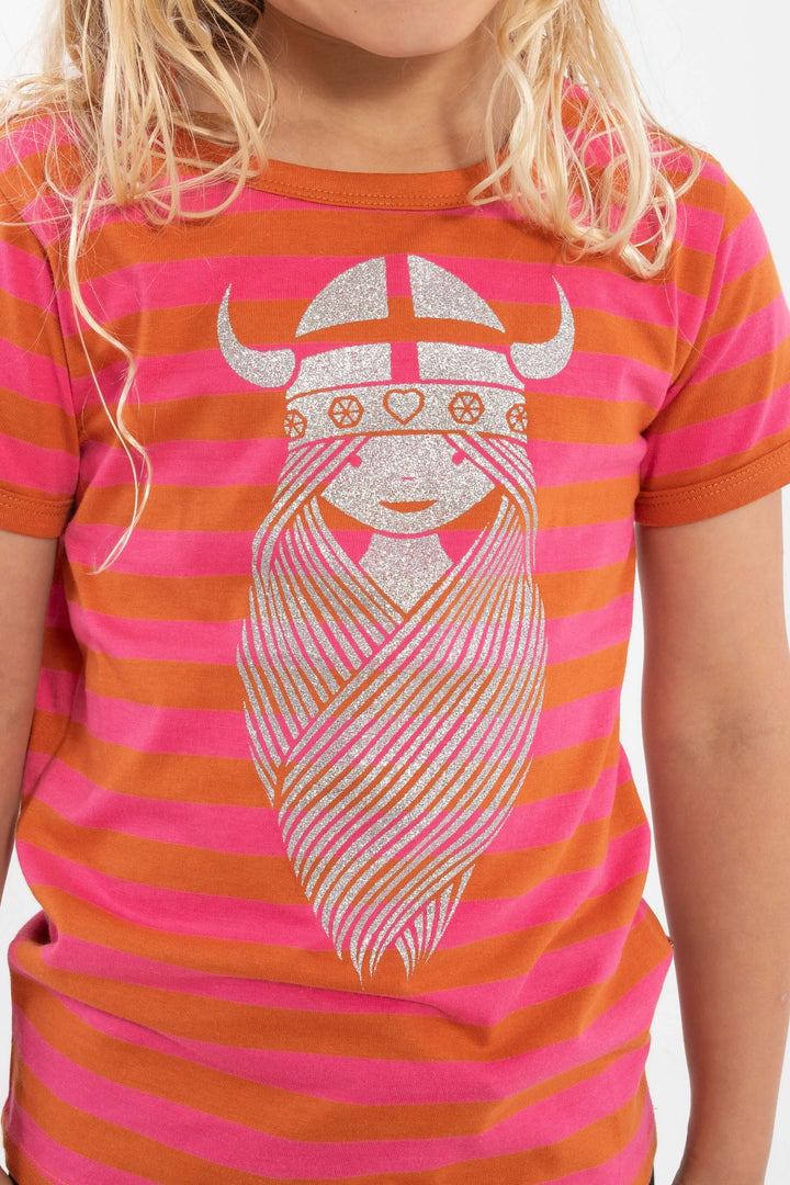 Danefae Freja Glitter Tee – Girls Short Sleeve T-Shirt Danefae Tee