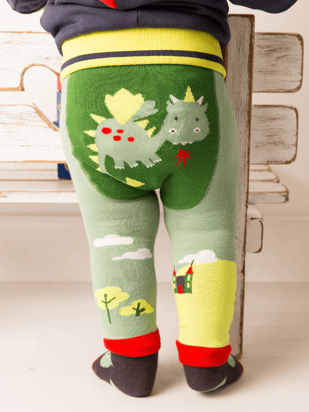 Boy wearing Teddy the Dragon Bundle