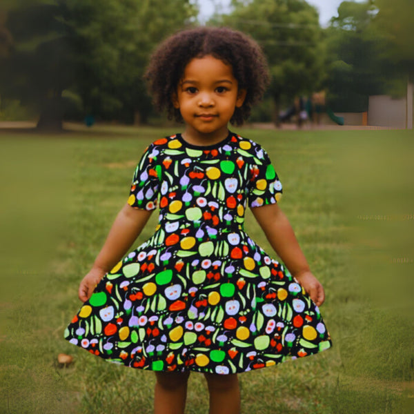 Duns Sweden | Harvest Skater Dress | Black