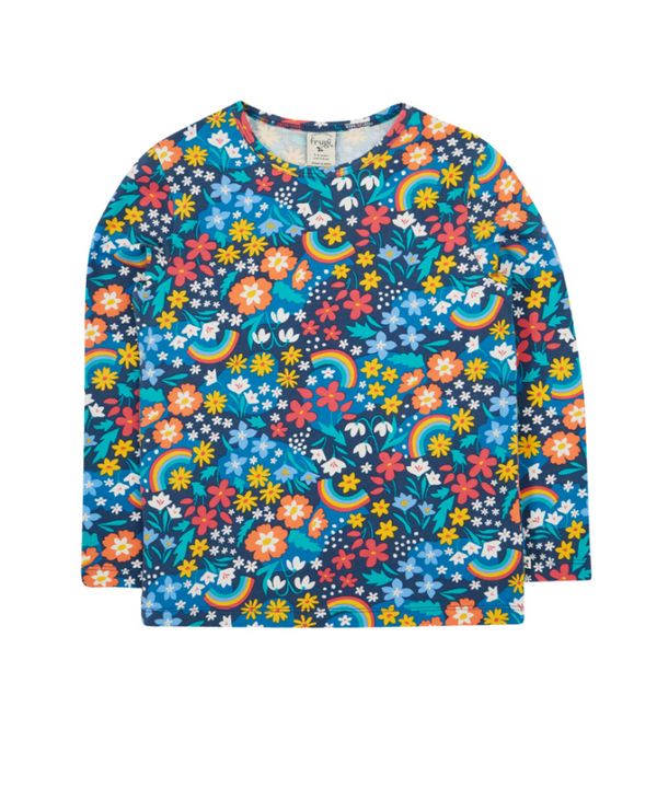 Frugi Organic Bryher Girls Top - Winter Hedgerow Frugi T-shirts