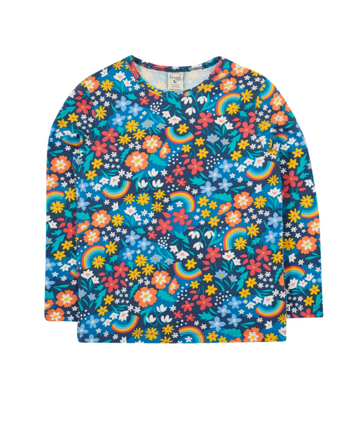 Frugi Organic Bryher Girls Top - Winter Hedgerow Frugi T-shirts