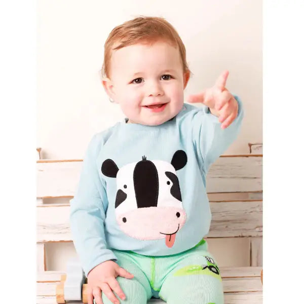 Blade & Rose Baby & Kids Top - Bailey the Cow - 3 - 4 years - T-shirts
