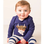 Blade & Rose Baby & Kids Top - Hamish Highland Cow - Long Sleeve Top