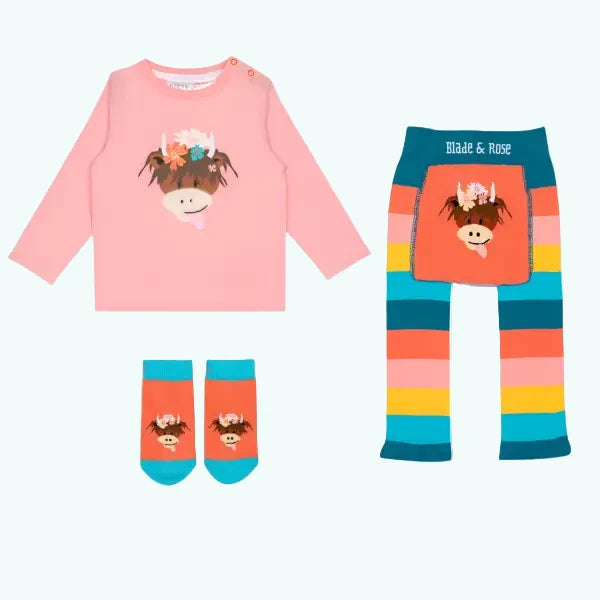 Blade & Rose Bonnie Highland Cow Gift Bundle - Gift Bundle
