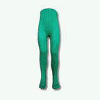 Green tights on a white background