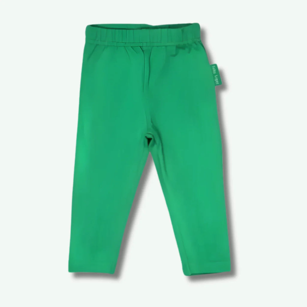 Green pants on a white background