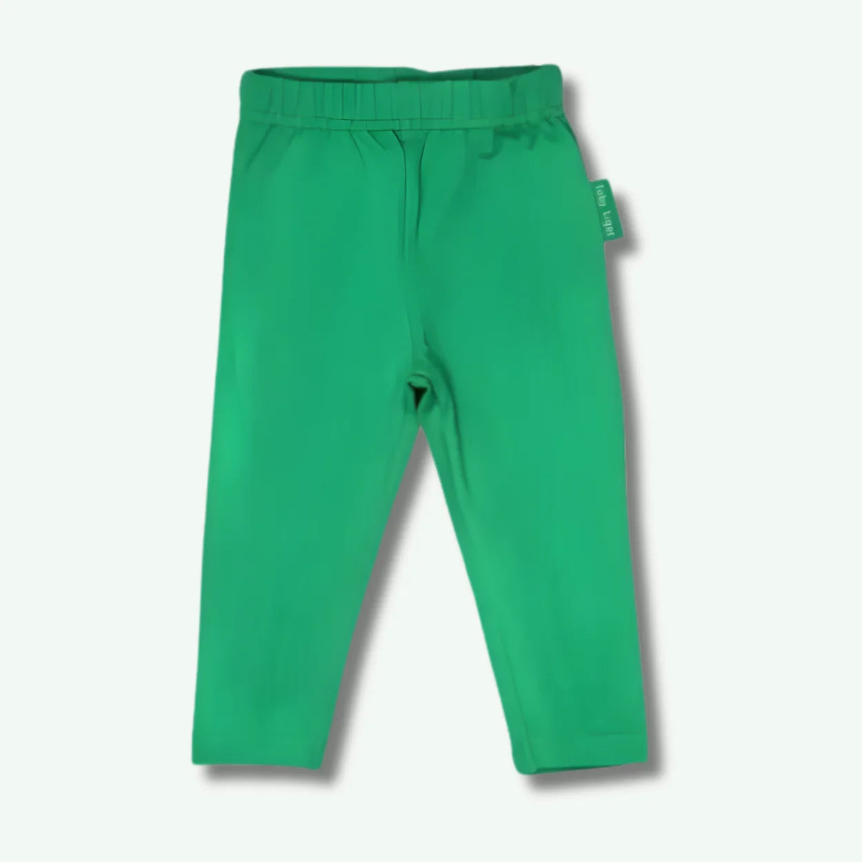 Green pants on a white background