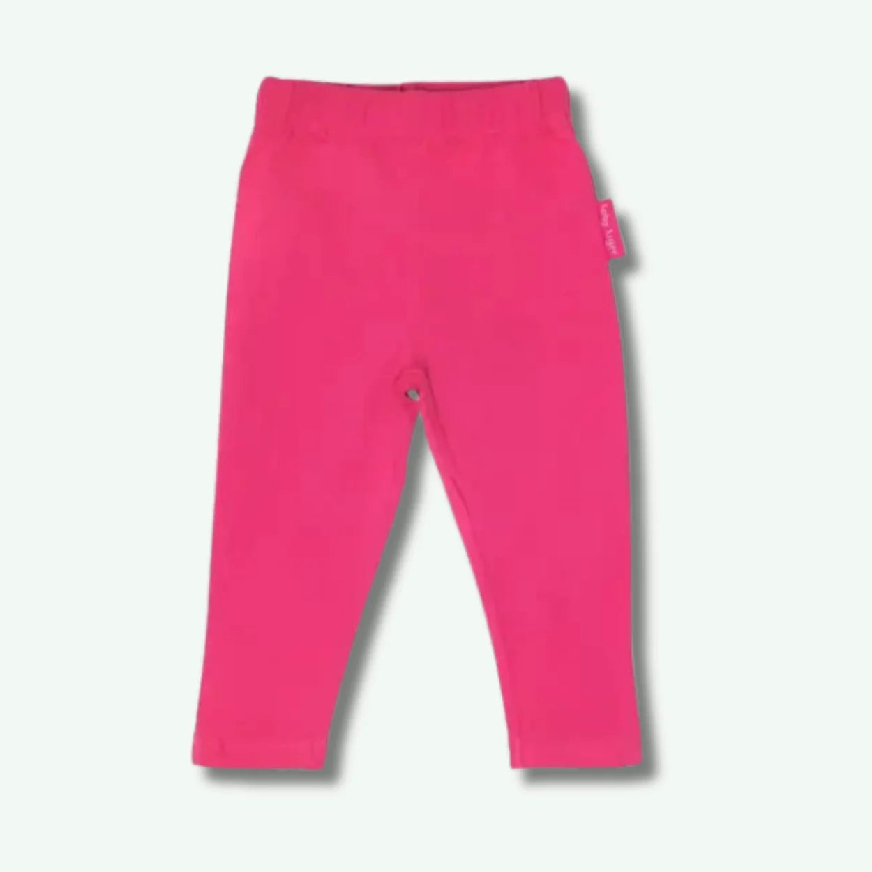 Pink leggings on a light gray background