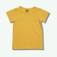 Yellow t-shirt on a white background