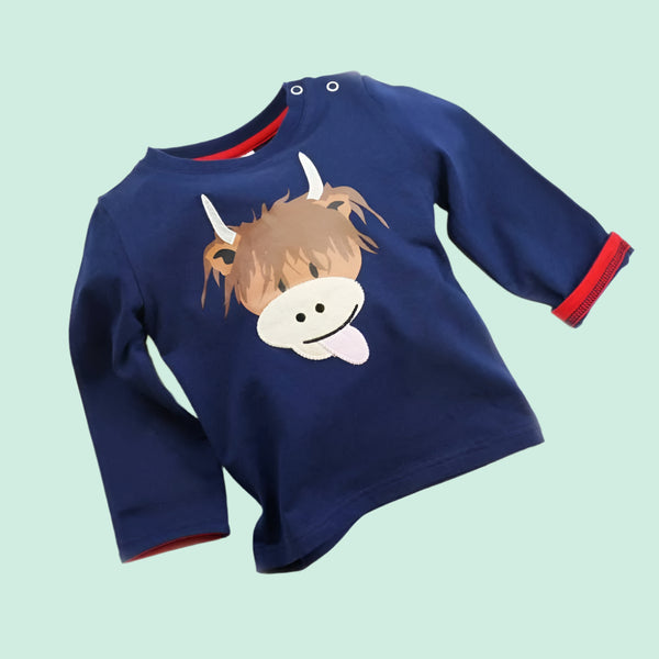 Blade & Rose Baby & Kids Top - Hamish Highland Cow Blade & Rose Jumpers