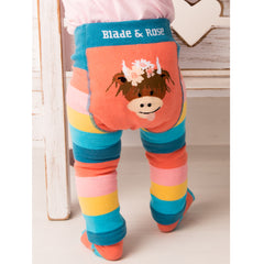 Blade & Rose Footless Tights - Bonnie the Highland Cow