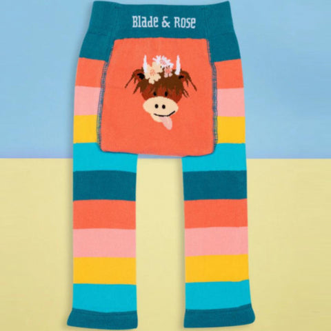 PRE-ORDER Blade & Rose Footless Tights - Bonnie the Highland Cow