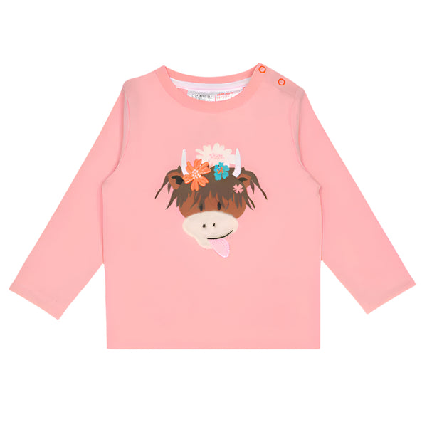 Blade & Rose Baby & Kids Top - Bonnie Highland Cow Blade & Rose T-shirts