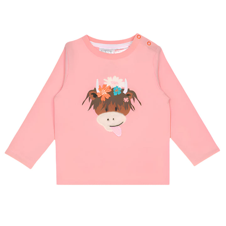 Blade & Rose Baby & Kids Top - Bonnie Highland Cow Blade & Rose T-shirts