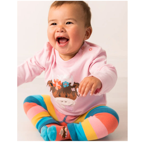 Blade & Rose Baby & Kids Top - Bonnie Highland Cow Blade & Rose T-shirts