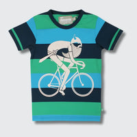 Danefae Biking Viking Bucolic tee, kids clothes Australia, front view
