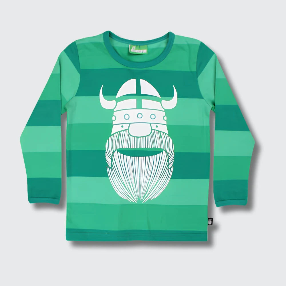 Danefae Erik Keylime tee, unisex kids clothes, front view