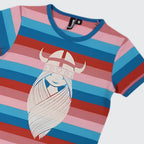 Danefae Freja Dordogne ringer tee, gender neutral kids clothing, back view