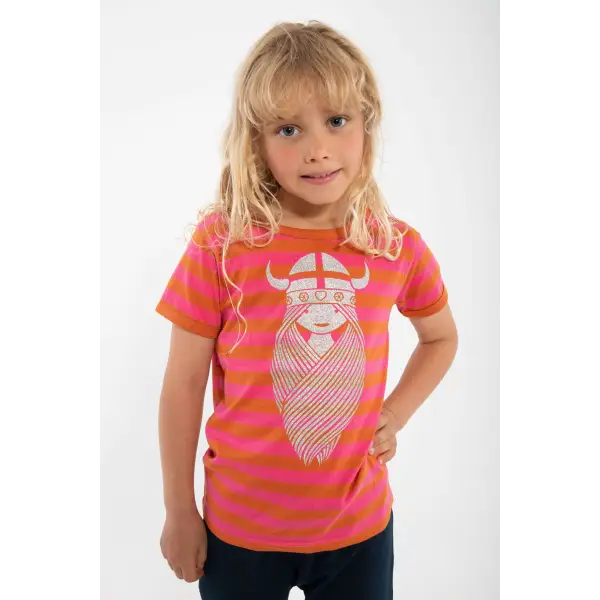 Danefae Freja Glitter Tee – Girls Short Sleeve T-Shirt - T-shirts