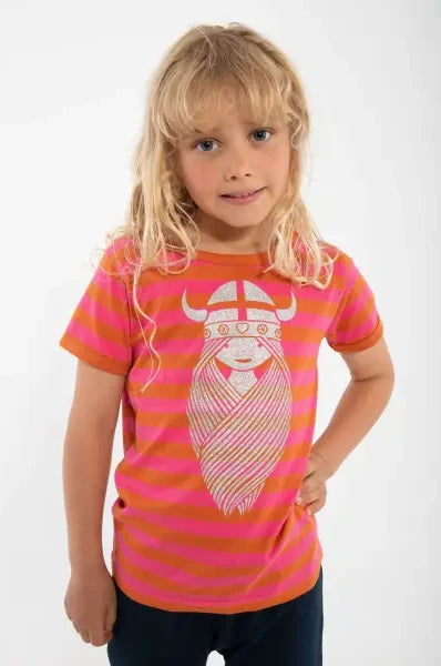 Danefae Freja Glitter Tee – Girls Short Sleeve T-Shirt - T-shirts