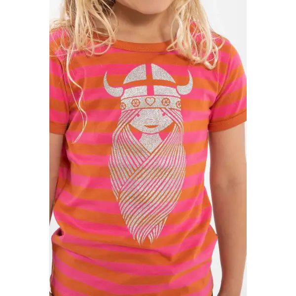 Danefae Freja Glitter Tee – Girls Short Sleeve T-Shirt - T-shirts
