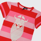 Danefae Freja Incroyable tee, colourful vintage clothes, close-up print detail