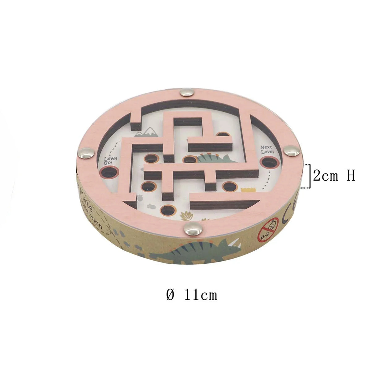 Dinosaur Pocket Maze Disc Double Sided view 3