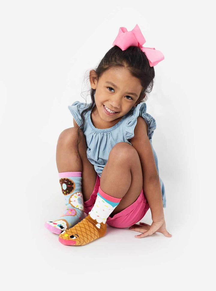Pals Socks - Donut & Ice Cream - Kids collectible mismatched socks Pals Socks Socks