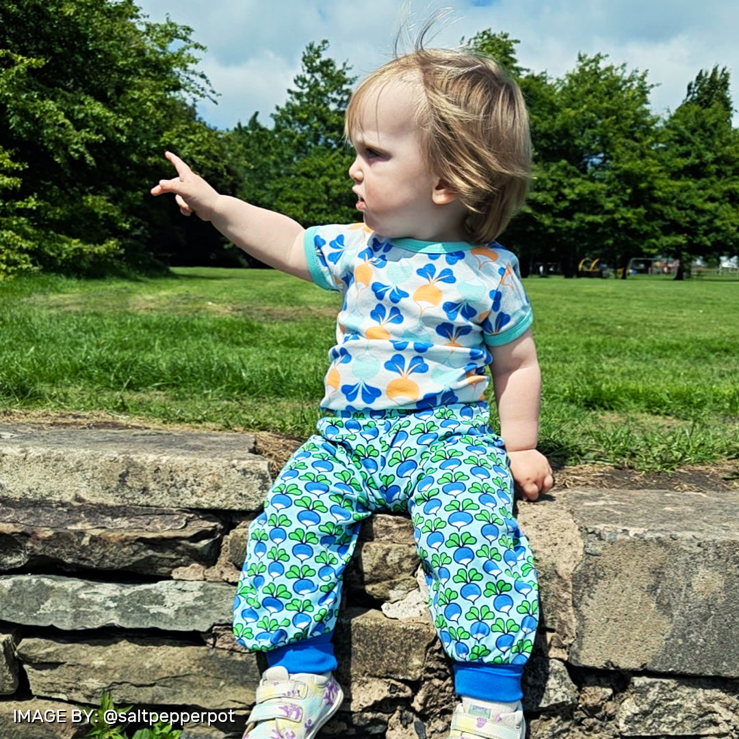 Duns Sweden | Big Radish T-Shirt |Hushed Green - Beach Glass Accent - T-shirts