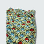 Multi radish print short pants styled with coordinating top, in green ash, DUNS Sweden – infant shirts, infant clothes unisex