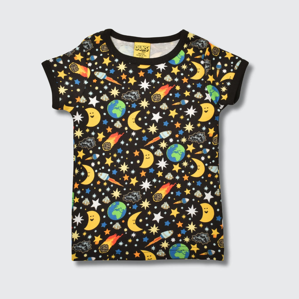 DUNS Sweden Mother Earth Black T-shirt - organic cotton kids clothing by DUNS Sweden