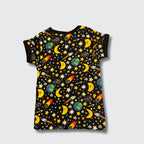 DUNS Sweden Mother Earth Black T-shirt - organic cotton kids clothing by DUNS Sweden