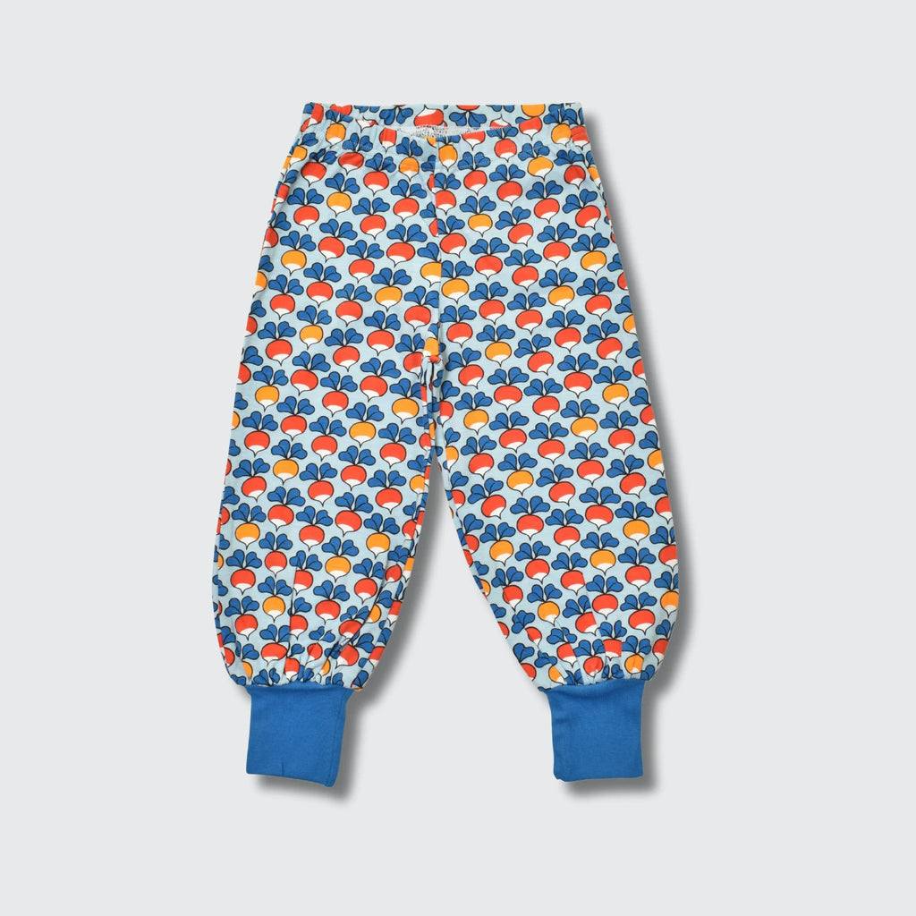 DUNS Sweden Multi Radish Blue Pants - organic cotton kids clothing by DUNS Sweden