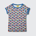 DUNS Sweden Multi Radish Blue T-shirt - organic cotton kids clothing by DUNS Sweden