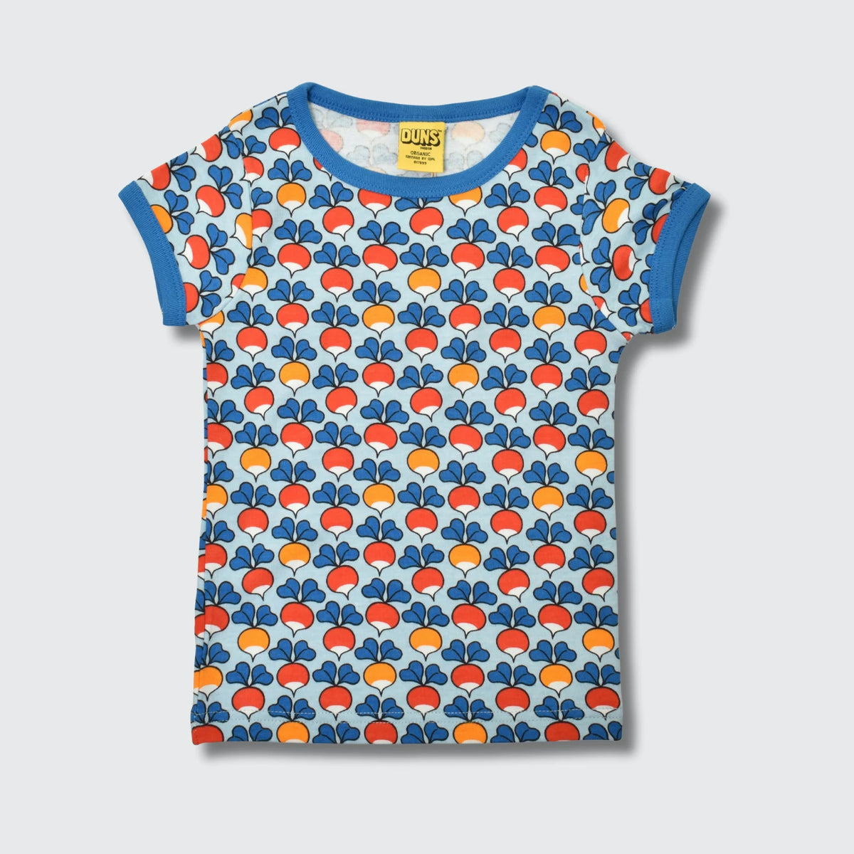 DUNS Sweden Multi Radish Blue T-shirt - organic cotton kids clothing by DUNS Sweden