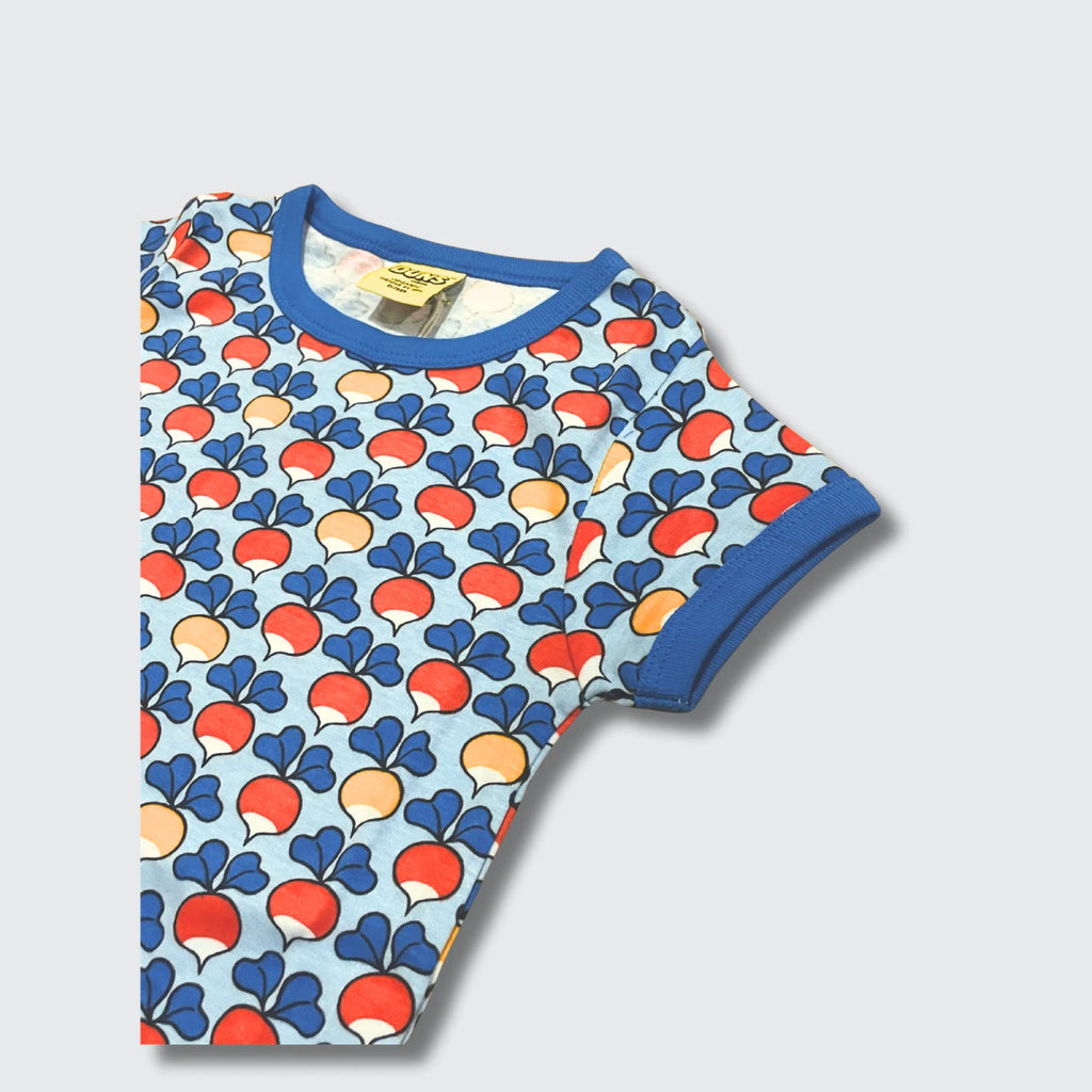 DUNS Sweden Multi Radish Blue T-shirt - organic cotton kids clothing by DUNS Sweden
