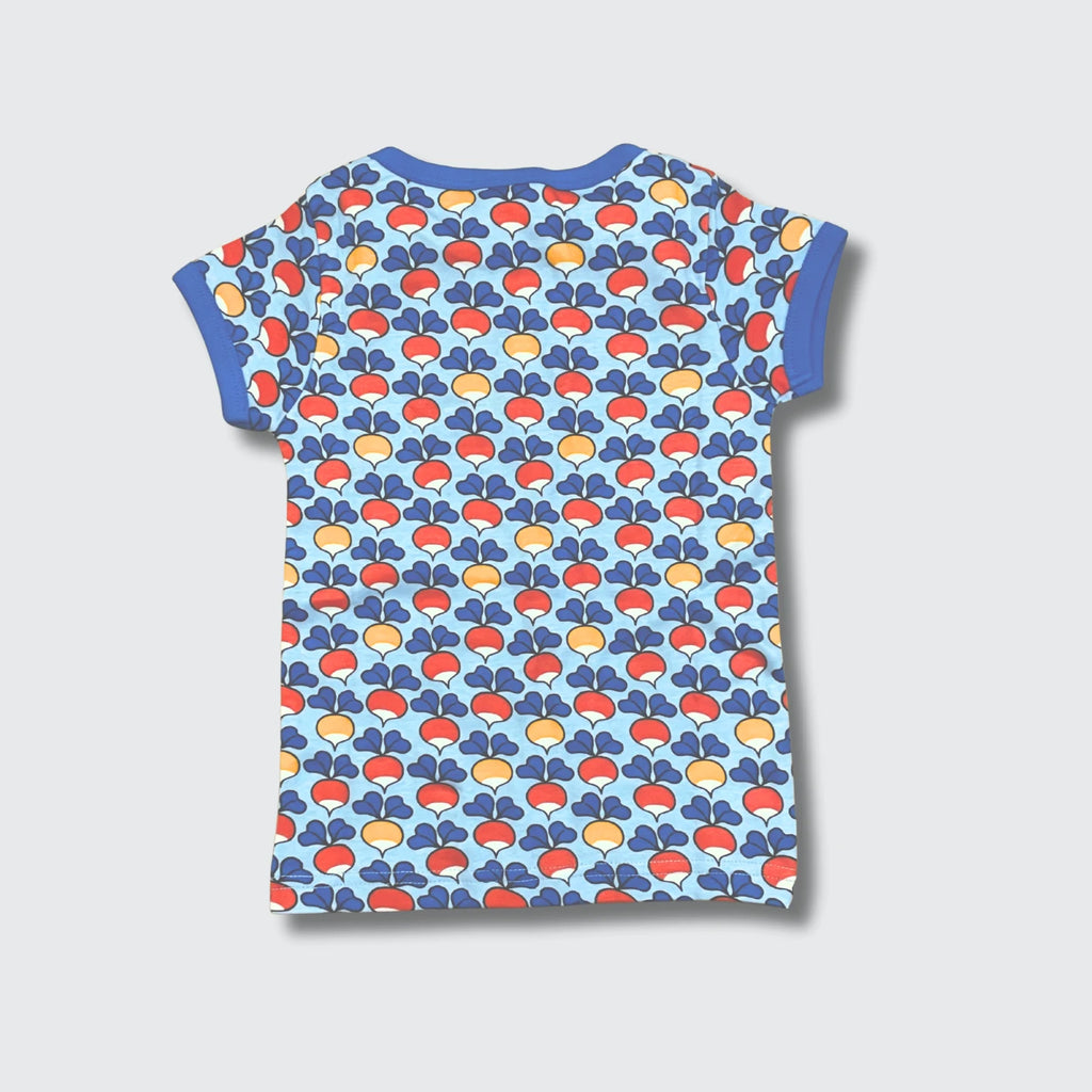 DUNS Sweden Multi Radish Blue T-shirt - organic cotton kids clothing by DUNS Sweden