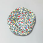 Colorful patterned hat on a gray background
