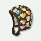 DUNS Sweden hearts print organic cotton baby bonnet for babies — Baby Goes Retro