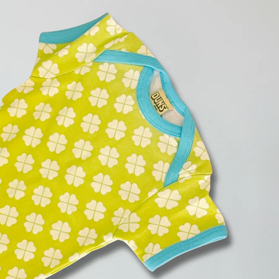 ロンパース・カバーオール DUNS SWEDEN Summer Suit 74 DUNS Sweden Green Clover Summer Suit | Baby Goes Retro – Baby goes