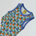 Blue romper dungarees for baby and toddlers