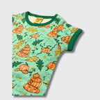 DUNS Sweden Pumpkin Family Green T-shirt - organic cotton kids clothing by DUNS Sweden