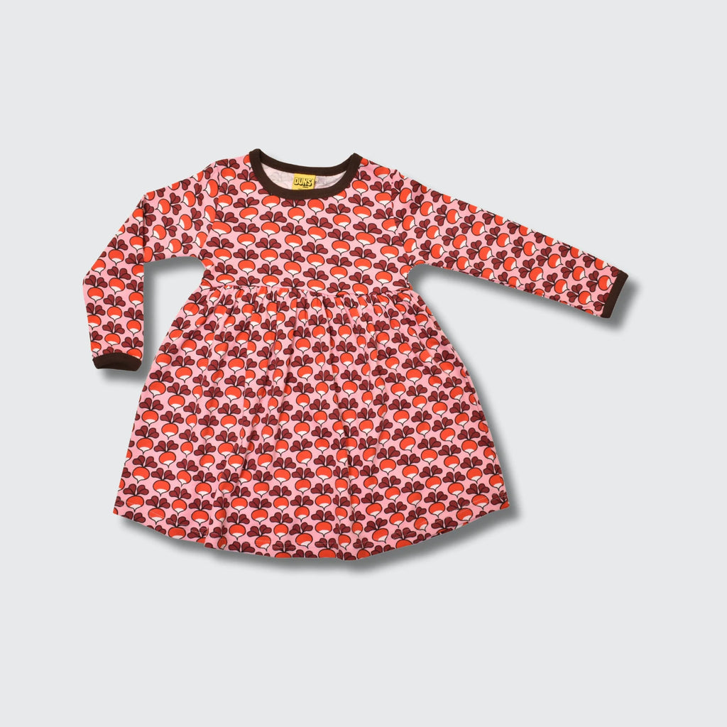 DUNS Sweden Radish Pink Dress - organic cotton kids clothing by DUNS Sweden