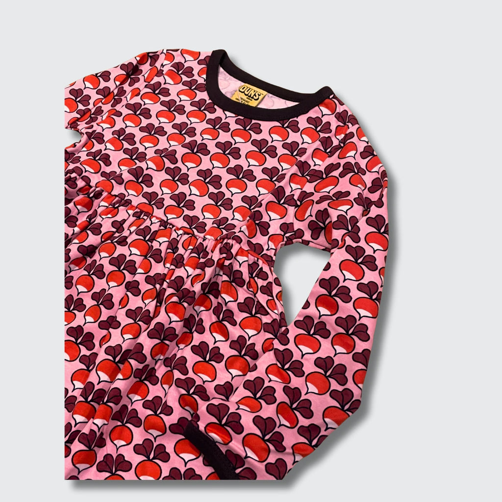 DUNS Sweden Radish Pink Dress - organic cotton kids clothing by DUNS Sweden