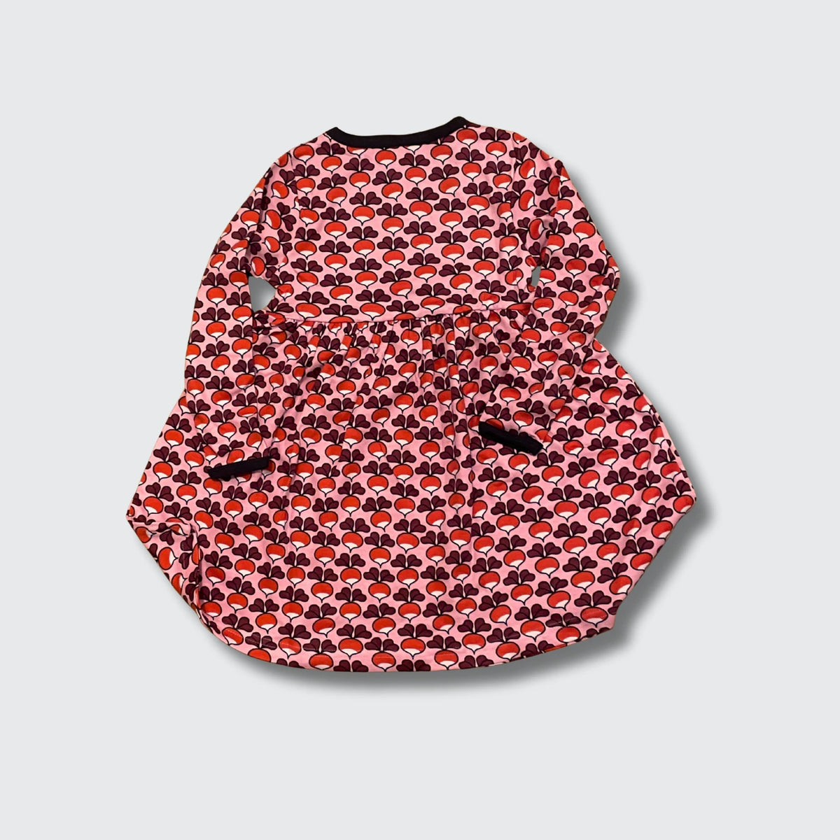 DUNS Sweden Radish Pink Dress - organic cotton kids clothing by DUNS Sweden