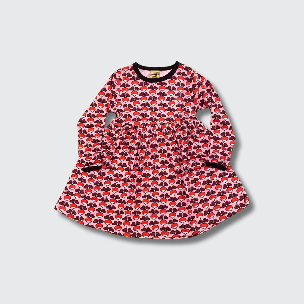 DUNS Sweden Radish Pink Dress - organic cotton kids clothing by DUNS Sweden