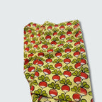 Radish print short pants in citron, DUNS Sweden – summer clothes newborn, infant clothes unisex